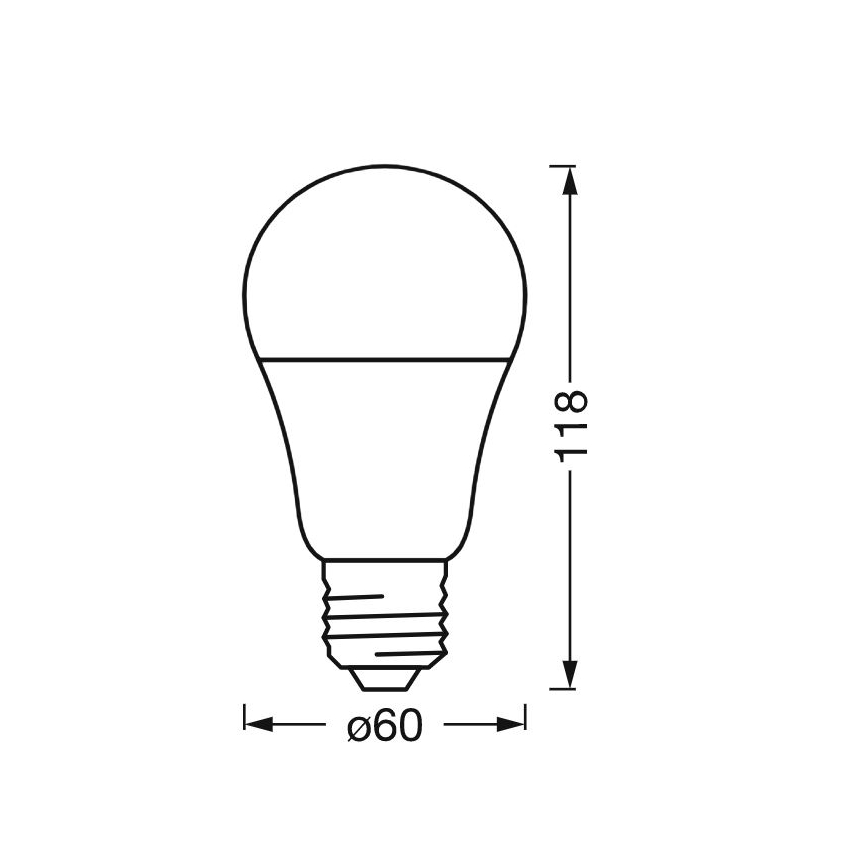 LED Prigušiva antibakterijska sijalica A60 E27/9W/230V Wi-Fi - Ledvance