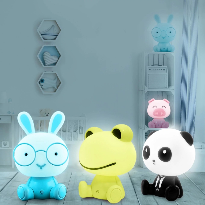 LED Prigušiva dečija dodirna lampa FROG LED/2,5W/3,7V 1200 mAh