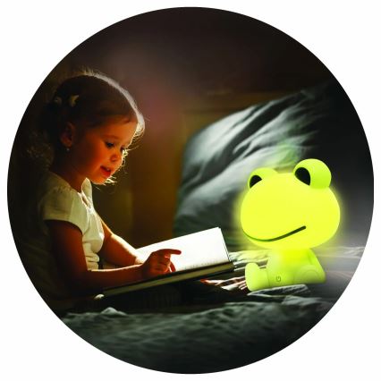 LED Prigušiva dečija dodirna lampa FROG LED/2,5W/3,7V 1200 mAh