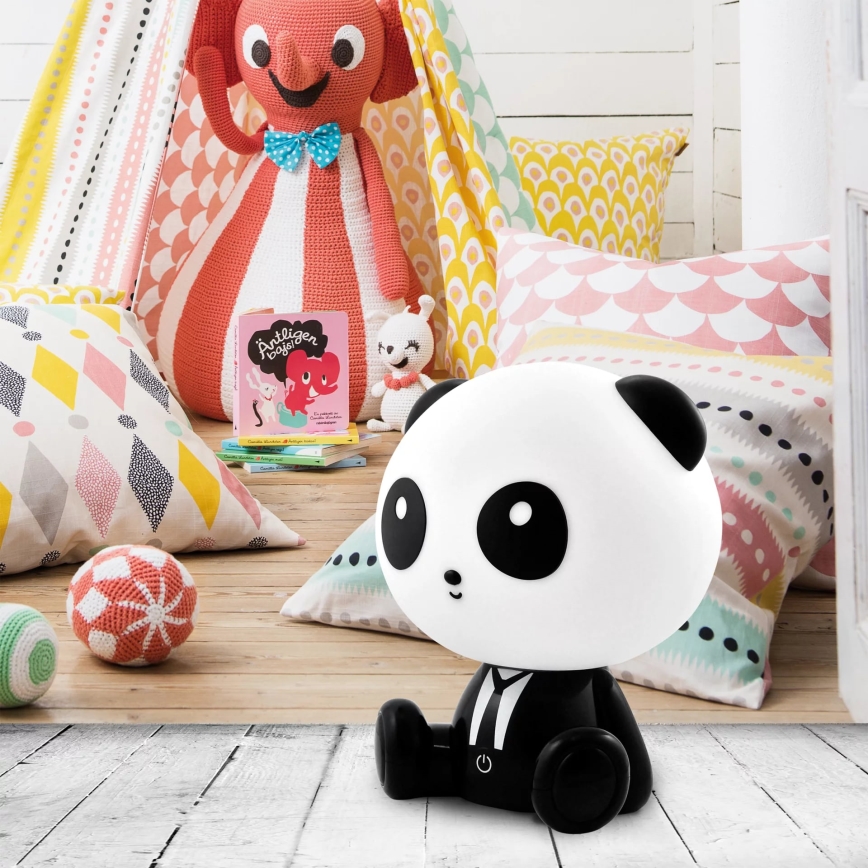 LED Prigušiva dečija dodirna lampa PANDA LED/2,5W/3,7V 1200 mAh