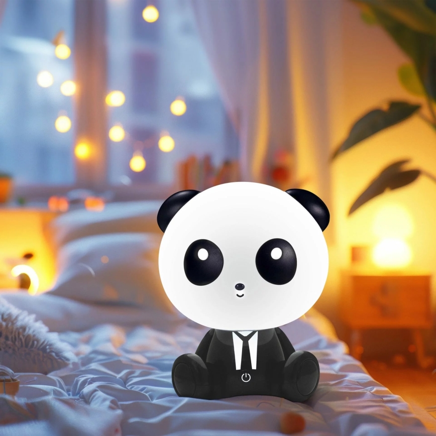 LED Prigušiva dečija dodirna lampa PANDA LED/2,5W/3,7V 1200 mAh