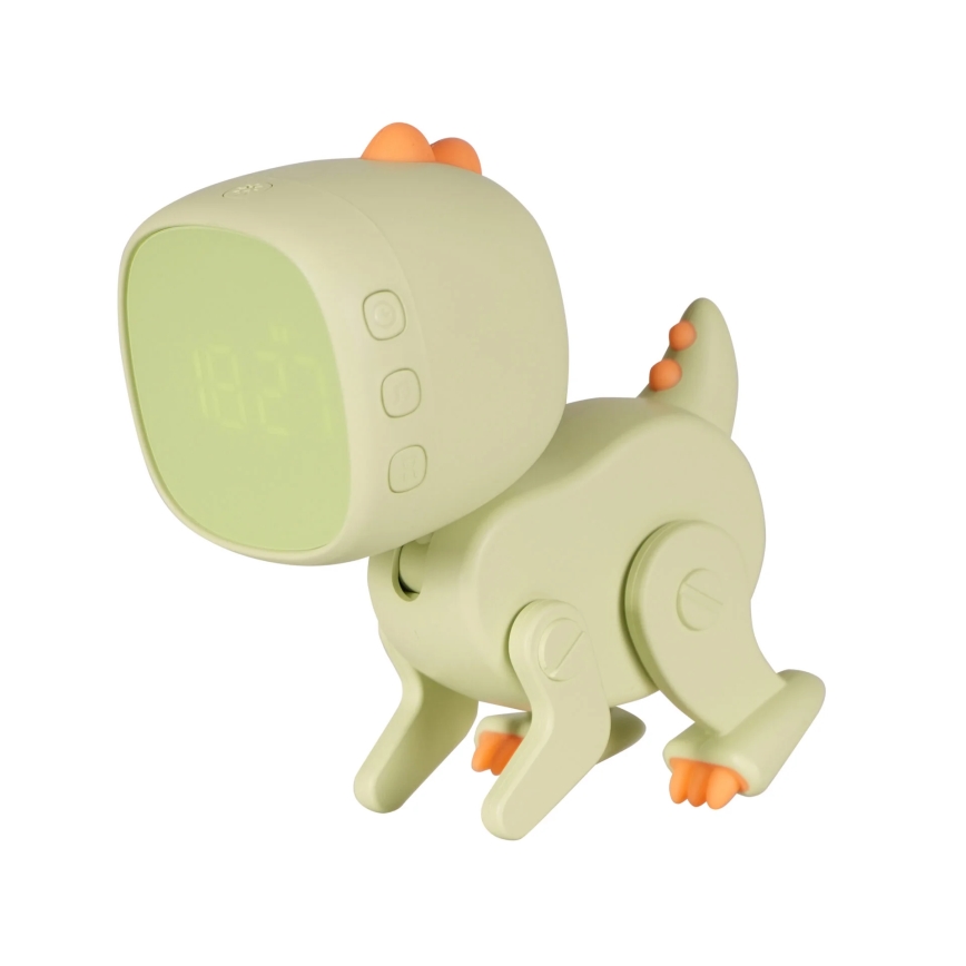 LED RGBW Prigušiva dečija noćna lampica a budilnikom ROBOT LED/1W/5V 1200 mAh