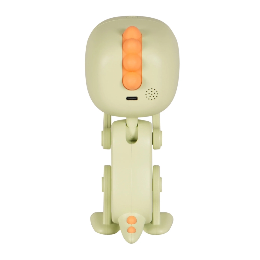 LED RGBW Prigušiva dečija noćna lampica a budilnikom ROBOT LED/1W/5V 1200 mAh
