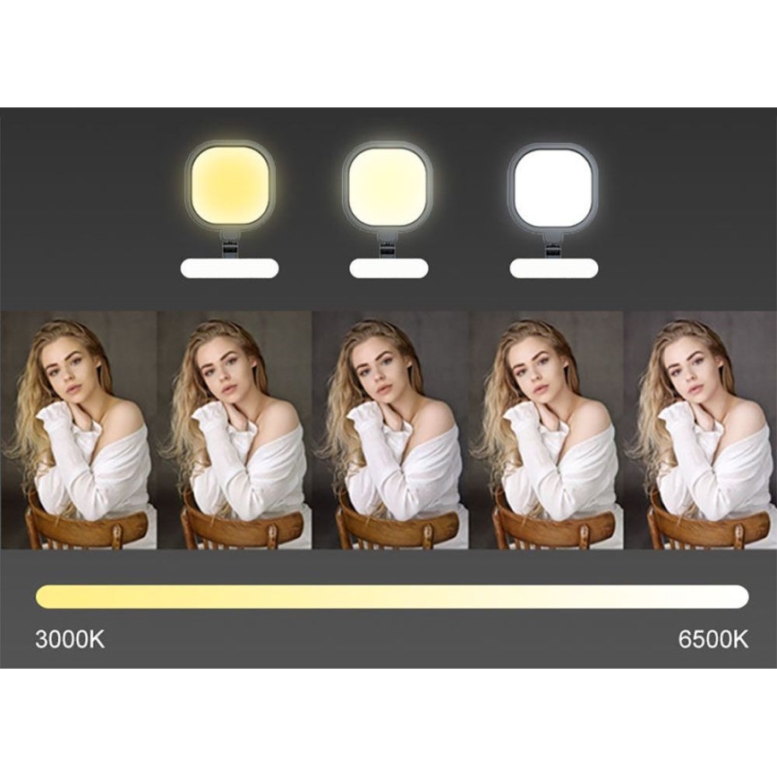 LED Prigušiva dodirna fleksibilna stona lampa POINTIQ LED/15W/230V 3000-6500K CRI 96 crno