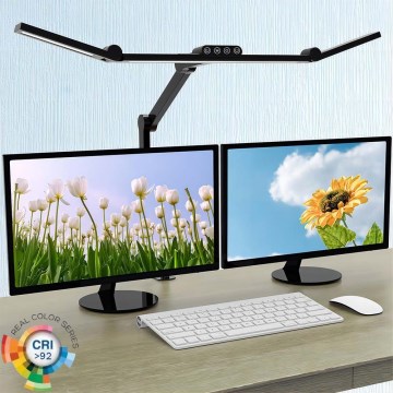 LED Prigušiva dodirna fleksibilna stona lampa LED/24W/230V 3000-6500K CRI 92 crno