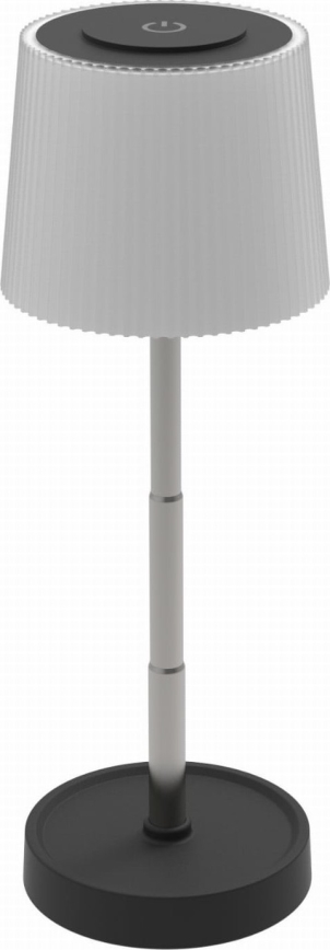 LED prigušiva dodirna spoljašnja punjiva stona lampa LED/2W/5V IP44 1200 mAh siva