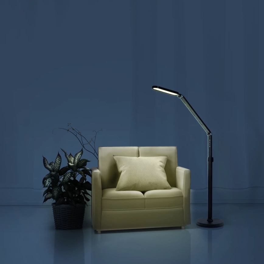LED Prigušiva dodirna stojeća lampa FERRARA LED/13W/230V 3000/4000/6000K crno