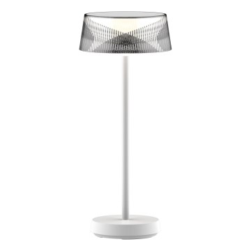 LED Prigušiva dodirna vanjska stona lampa CASABLANCA LED/3,4W/5V USB 3600 mAh IP44 bela