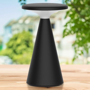LED Prigušiva dodirna vanjska stona lampa PAROS LED/1,8W/5V USB 1800 mAh IP44 crno