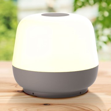 LED Prigušiva dodirna vanjska stona lampa SAMBA LED/1,2W/5V USB 1200 mAh IP44 sivo