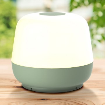 LED Prigušiva dodirna vanjska stona lampa SAMBA LED/1,2W/5V USB 1200 mAh IP44 zelena