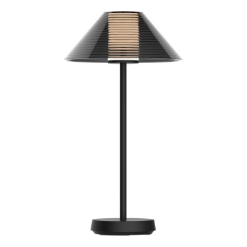 LED Prigušiva dodirna vanjska stona lampa SERENGETI LED/3,4W/5V USB 3600 mAh IP44 crno