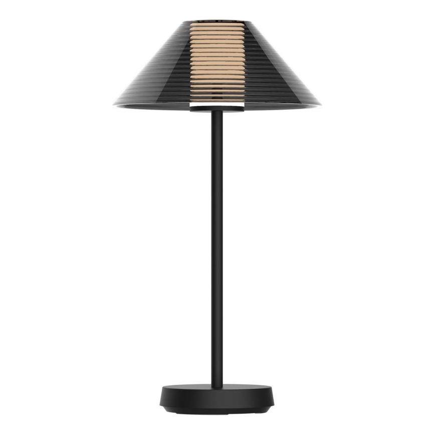 LED Prigušiva dodirna vanjska stona lampa SERENGETI LED/3,4W/5V USB 3600 mAh IP44 crno