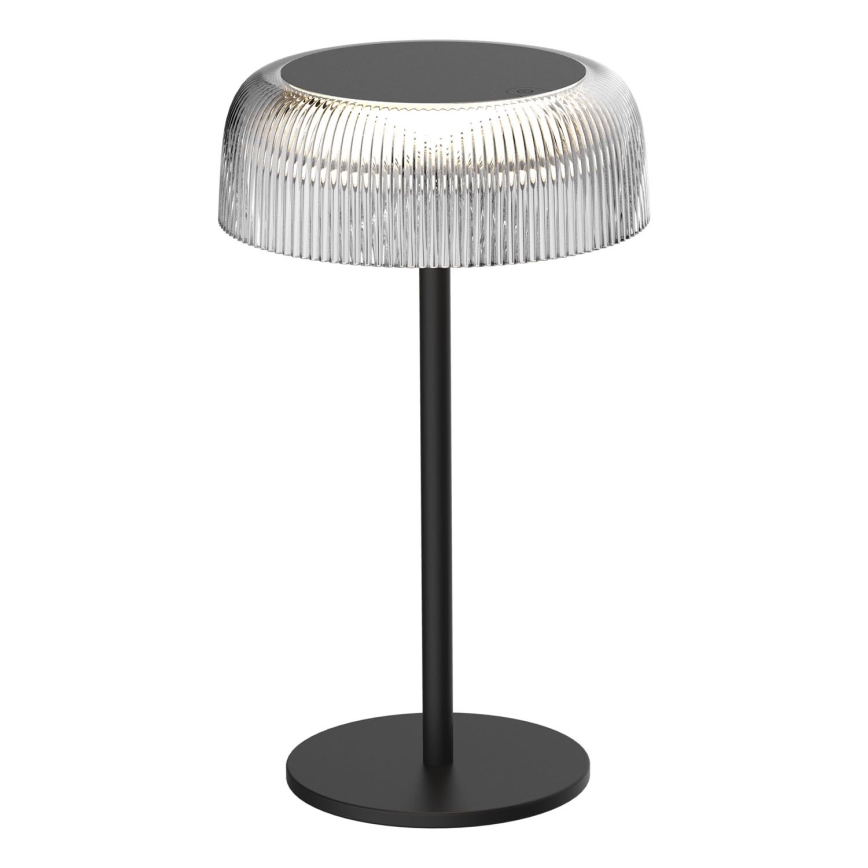 LED Prigušiva dodirna vanjska stona lampa TRYPOLIS LED/2W/5V USB 1800 mAh IP44 crno