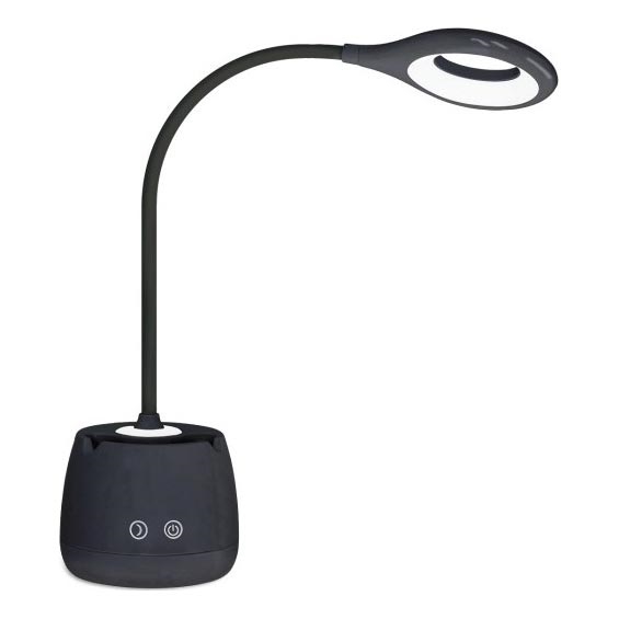 LED Prigušiva fleksibilna punjiva stona lampa LUSIA LED/5W/5V 3000/4000K 1200 mAh crno