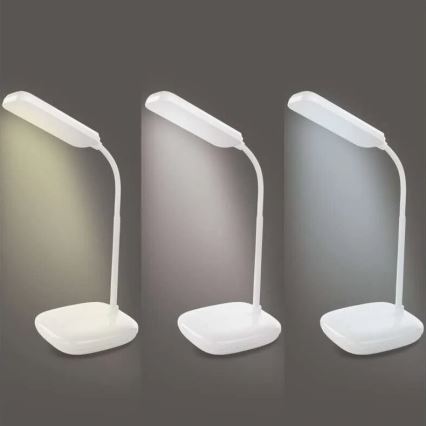 LED Prigušiva fleksibilna stona lampa LED/12W/230V 3000K/4000K/6500K bela
