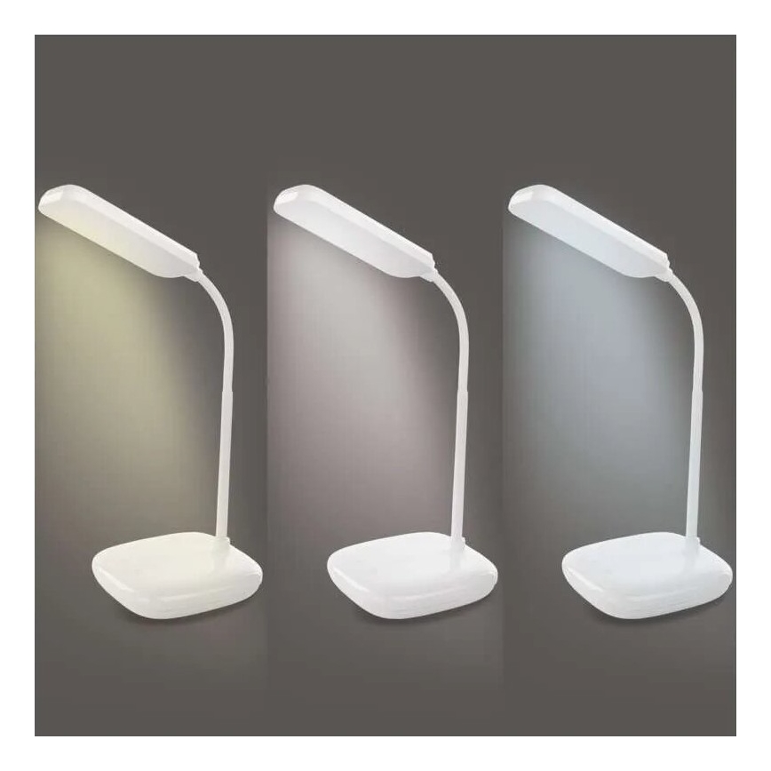 LED Prigušiva fleksibilna stona lampa LED/12W/230V 3000K/4000K/6500K bela