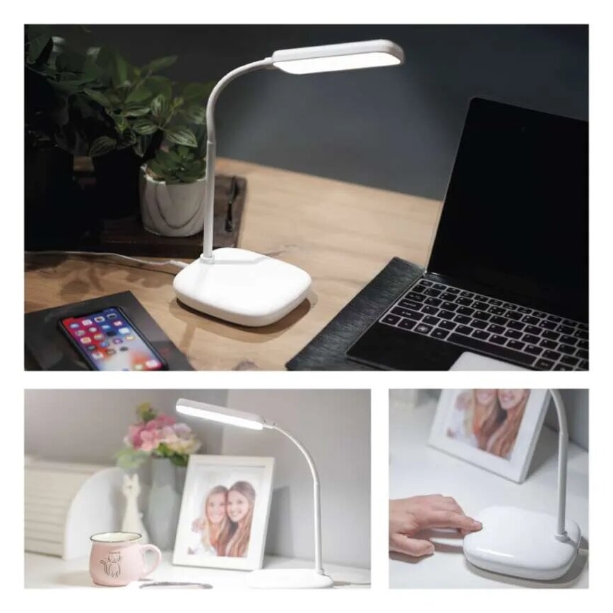 LED Prigušiva fleksibilna stona lampa LED/12W/230V 3000K/4000K/6500K bela