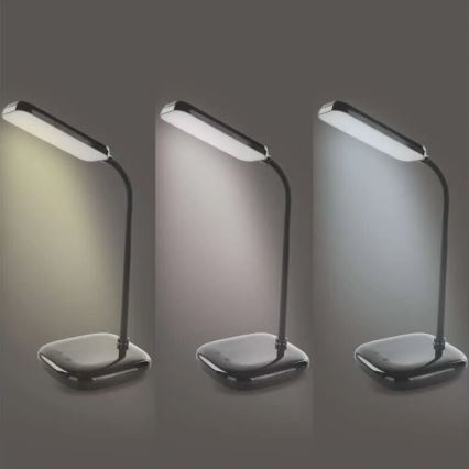 LED Prigušiva fleksibilna stona lampa LED/12W/230V 3000K/4000K/6500K crno