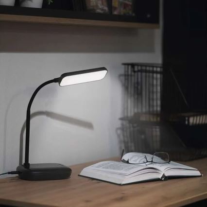 LED Prigušiva fleksibilna stona lampa LED/12W/230V 3000K/4000K/6500K crno