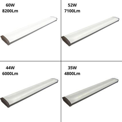 LED Prigušiva fluorescentna lampa LED/35W/44W/52W/60W/230V 4000K 120 cm
