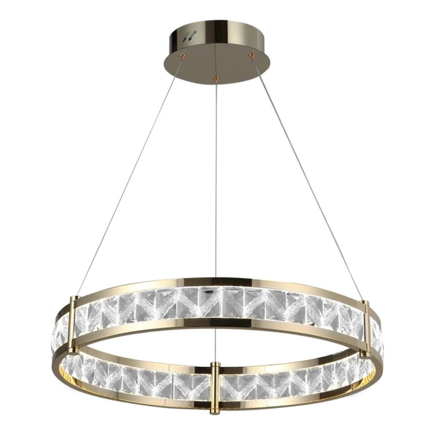 LED prigušiva kristalni luster na sajli ENRIQUE LED/55W//230V 3000-6000K prečnik 80 cm + daljinski upravljač