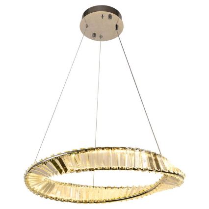 LED prigušiva kristalni luster na sajli LED/40W/230V 3000-6500K + daljinski upravljač