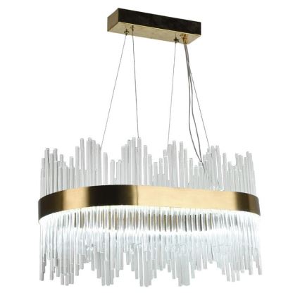 LED prigušiva kristalni luster na sajli LED/70W/230V 3000-6500K + daljinski upravljač