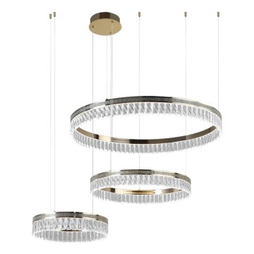 LED prigušiva kristalni luster na sajli THALIA LED/120W/230V 3000-6000K + daljinski upravljač