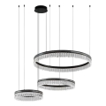LED prigušiva kristalni luster na sajli THALIA LED/120W/230V 3000-6000K + daljinski upravljač