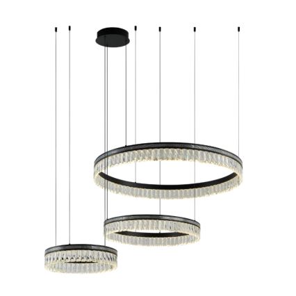 LED prigušiva kristalni luster na sajli THALIA LED/120W/230V 3000-6000K + daljinski upravljač