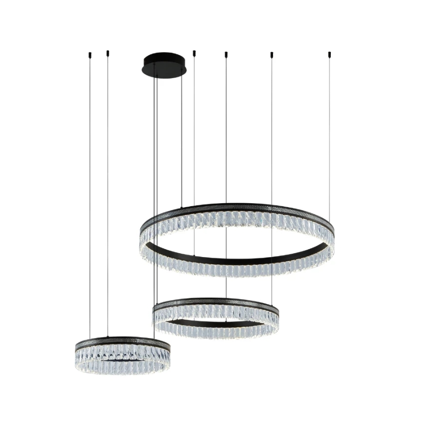 LED prigušiva kristalni luster na sajli THALIA LED/120W/230V 3000-6000K + daljinski upravljač