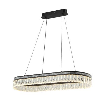 LED prigušiva kristalni luster na sajli THALIA LED/50W/230V 3000-6000K + daljinski upravljač