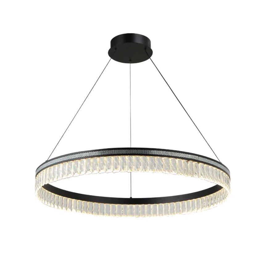 LED prigušiva kristalni luster na sajli THALIA LED/55W/230V 3000-6000K prečnik 80 cm + daljinski upravljač