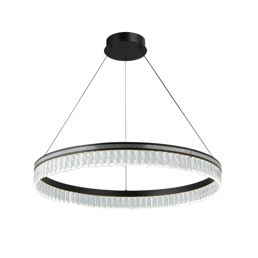 LED prigušiva kristalni luster na sajli THALIA LED/55W/230V 3000-6000K prečnik 80 cm + daljinski upravljač