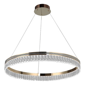 LED prigušiva kristalni luster na sajli THALIA LED/55W/230V 3000–6000K prečnik 80 cm, sa daljinskim upravljačem