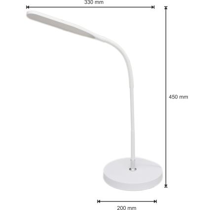 LED Prigušiva lampa 3u1 LED/10W/230V 3000/4000/6000K CRI 90 bela