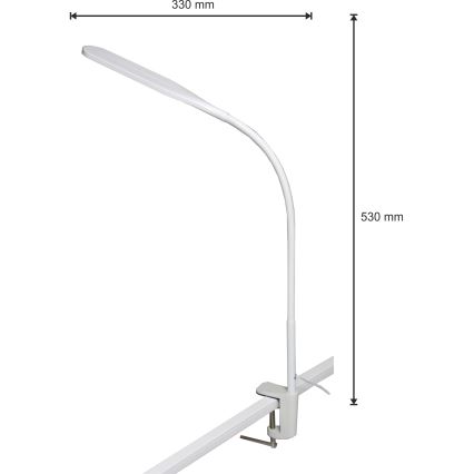 LED Prigušiva lampa 3u1 LED/10W/230V 3000/4000/6000K CRI 90 bela