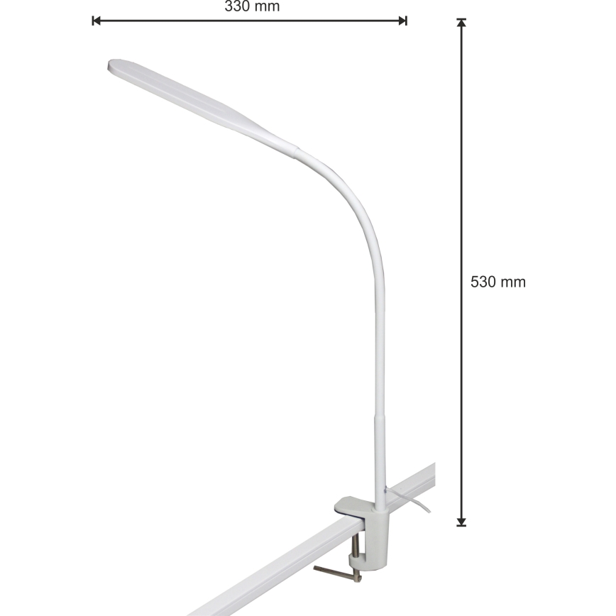 LED Prigušiva lampa 3u1 LED/10W/230V 3000/4000/6000K CRI 90 bela