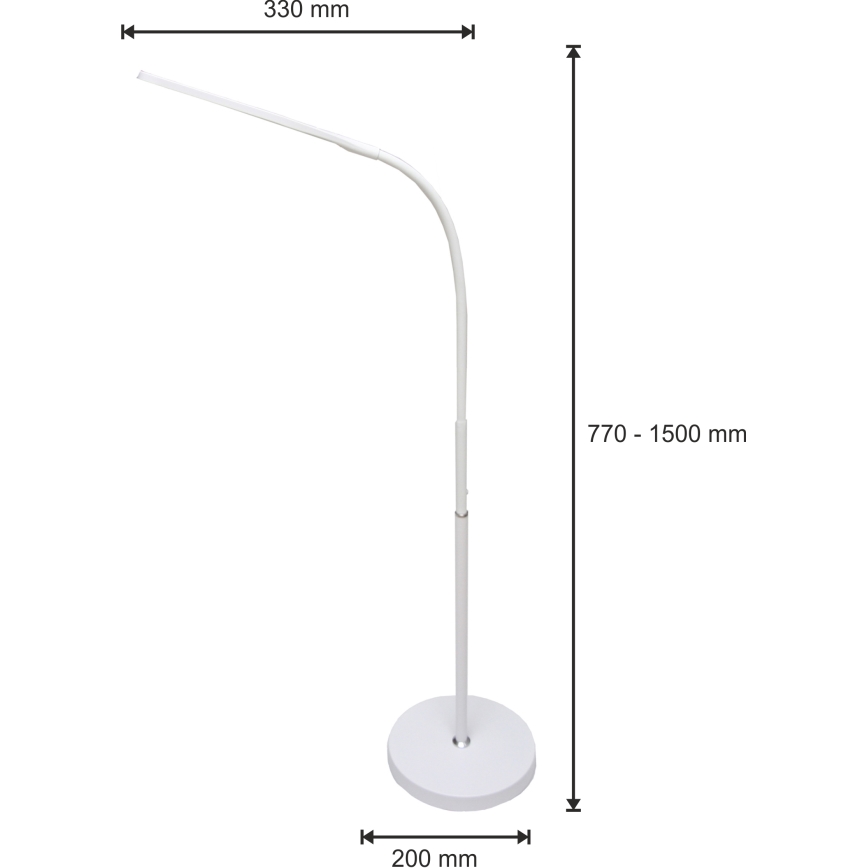 LED Prigušiva lampa 3u1 LED/10W/230V 3000/4000/6000K CRI 90 bela