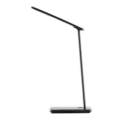 LED Prigušiva stolna lampa s upravljanjem na dodir i bežičnim punjenjem JOY LED/6W/230V+USB crna