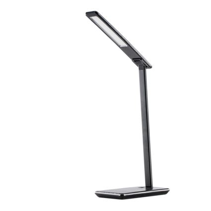 LED Prigušiva stolna lampa s upravljanjem na dodir i bežičnim punjenjem JOY LED/6W/230V+USB crna