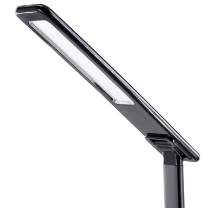 LED Prigušiva stolna lampa s upravljanjem na dodir i bežičnim punjenjem JOY LED/6W/230V+USB crna