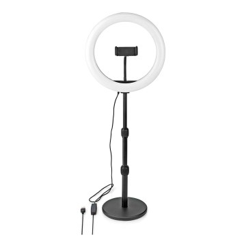 LED prigušiva lampa sa stativom i držačem za snimanje vlogova LED/6W/USB 2700-6700K