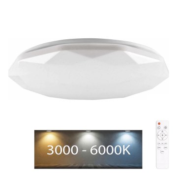 LED Prigušiva lampa za kupatilo GALAXY LED/72W/230V pr. 49 cm 3000-6000K IP44 + Daljinski upravljač