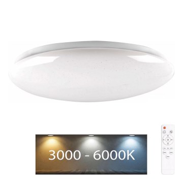 LED Prigušiva lampa za kupatilo PIRIUS LED/48W/230V pr. 38 cm 3000-6000K IP44 + Daljinski upravljač