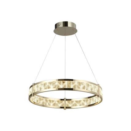 LED prigušiva kristalni luster na sajli ENRIQUE LED/55W//230V 3000-6000K prečnik 80 cm + daljinski upravljač