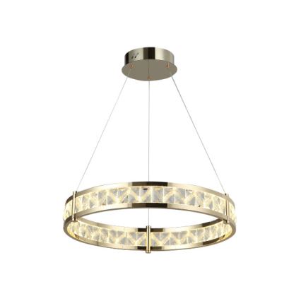 LED prigušiva kristalni luster na sajli ENRIQUE LED/55W//230V 3000-6000K prečnik 80 cm + daljinski upravljač