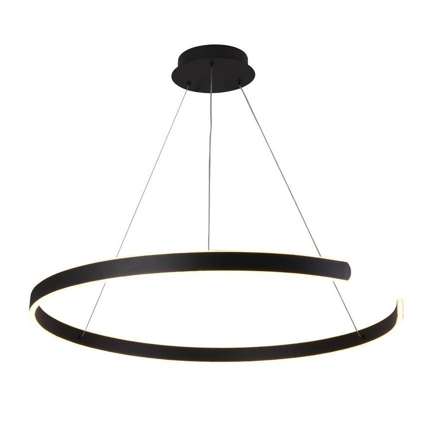 LED prigušiva viseći luster na sajli LED/100W/230V 3000-6500K prečnik 80 cm + daljinski upravljač