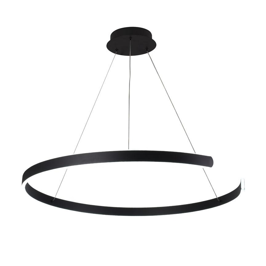 LED prigušiva viseći luster na sajli LED/100W/230V 3000-6500K prečnik 80 cm + daljinski upravljač